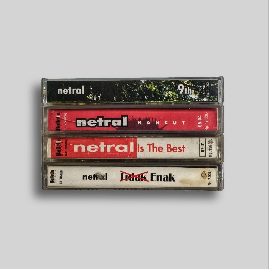 Kaset Netral NTRL Original Bekas Paket 4 Judul Sesuai Foto