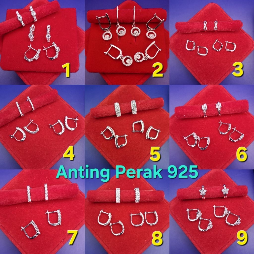 Anting Perak 925 Anting Jepit Dewasa