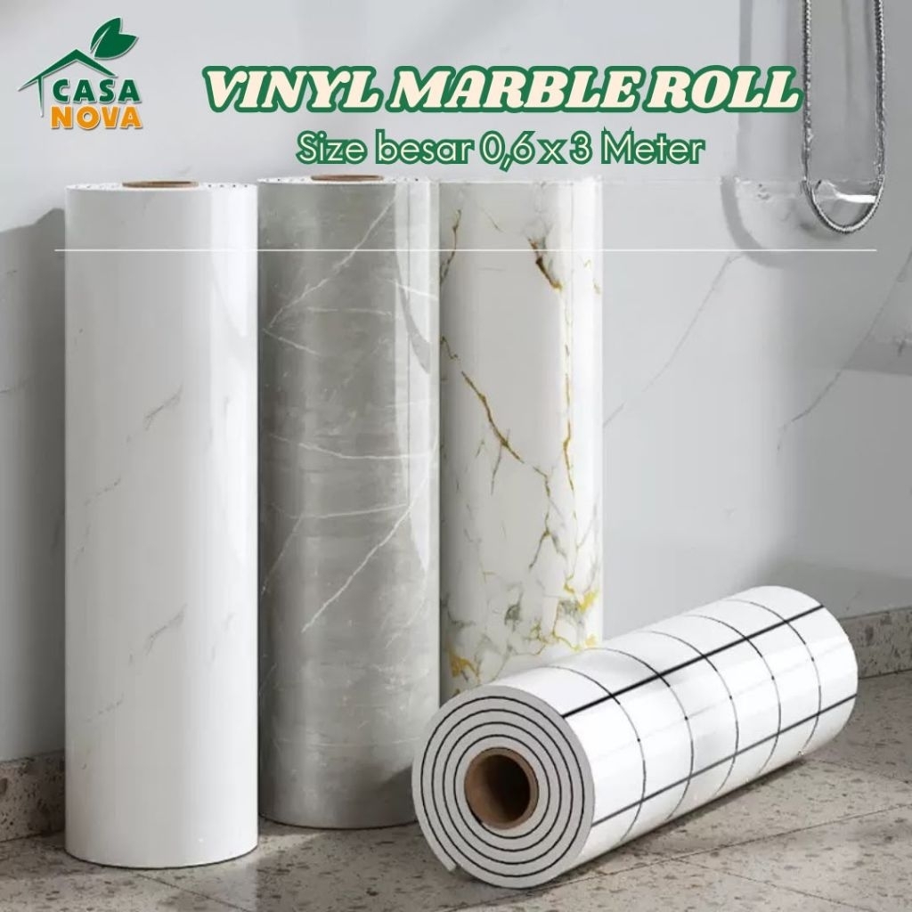CASANOVA - Vinyl Marble Roll 60cm x 3M Tebal 2.5 mm
