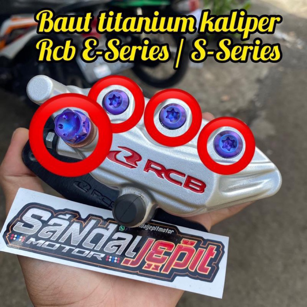 BAUT TITANIUM KALIPER RCB S-SERIES E-SERIES 2 PISTON BAUT TITANIUM KALIPER RCB 2 PISTON BAUT TITANIU