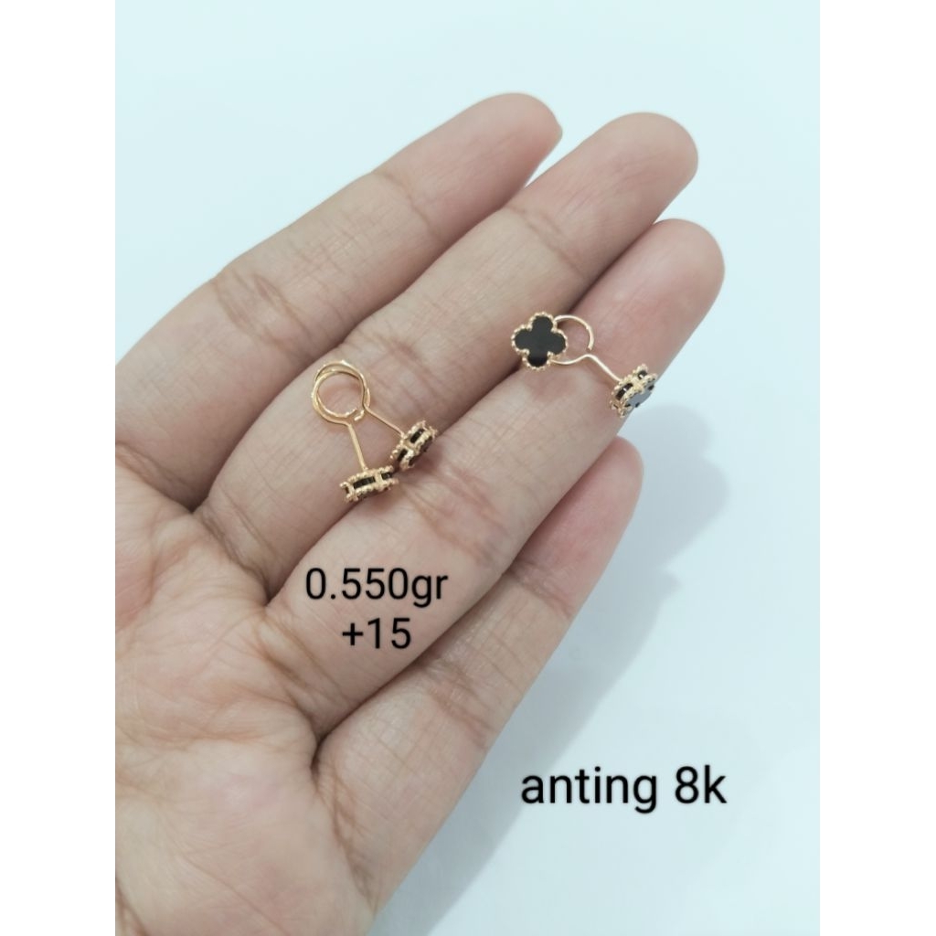 anting tusuk tauge emas 8 karat
