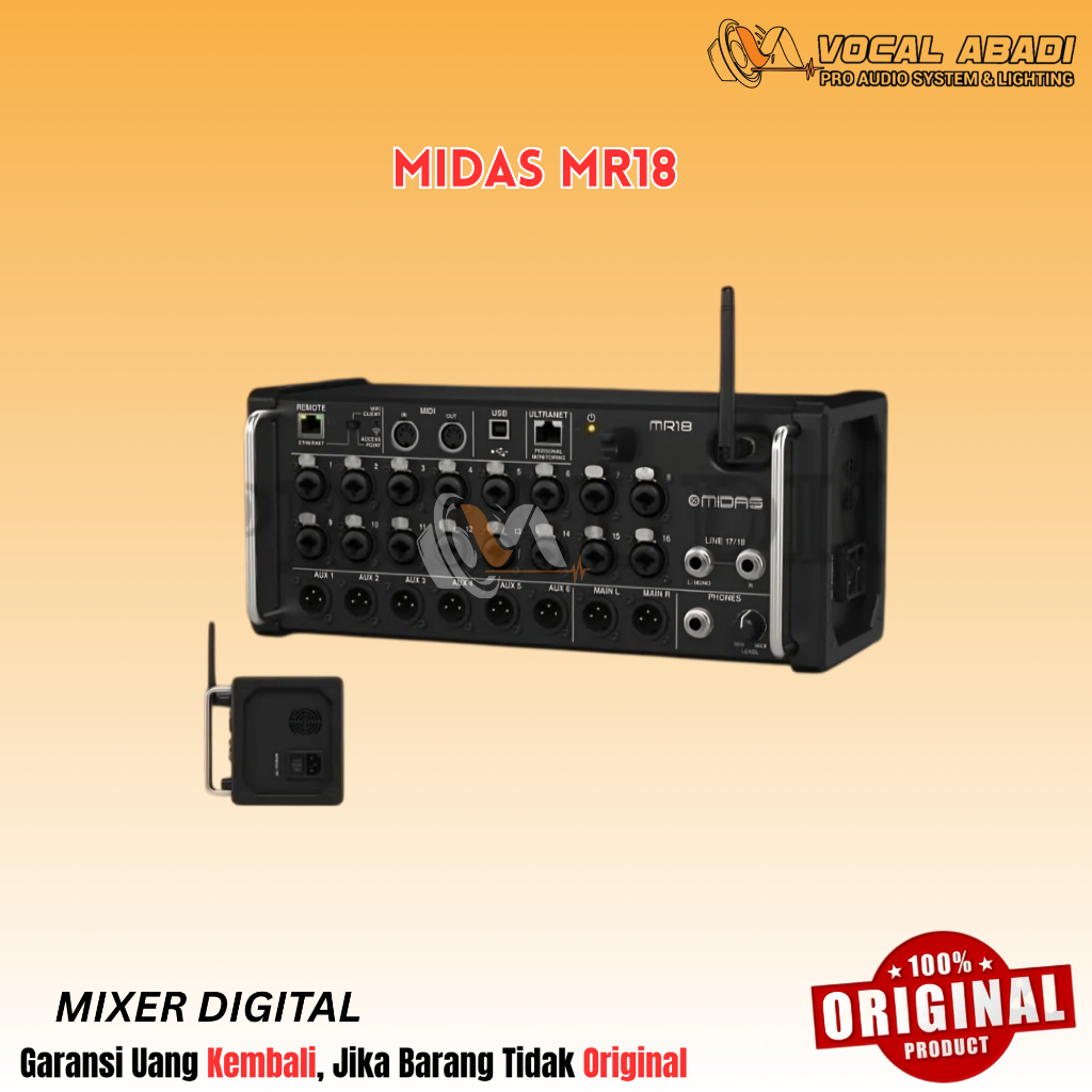 MIXER DIGITAL MIDAS MR18