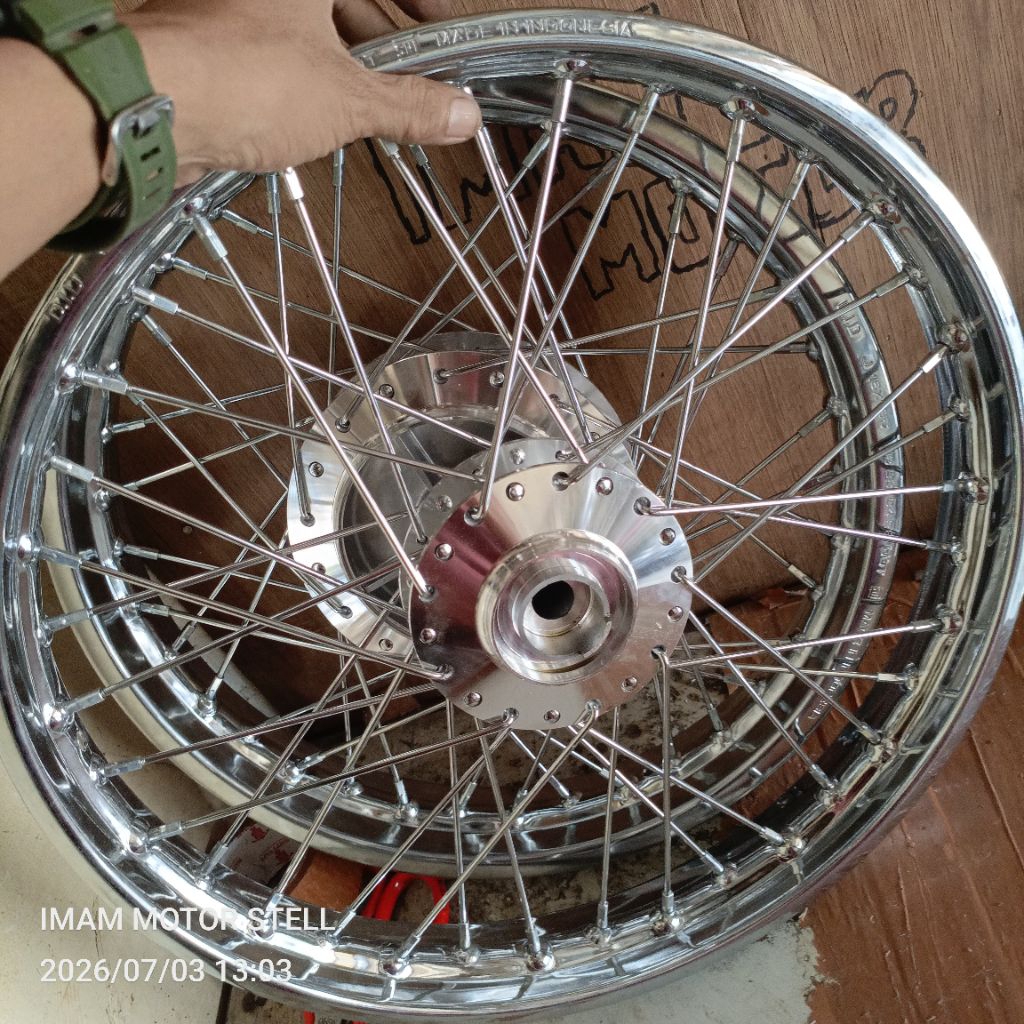 velg mx old 1set ring 17/16 siap pasang full crum full baru