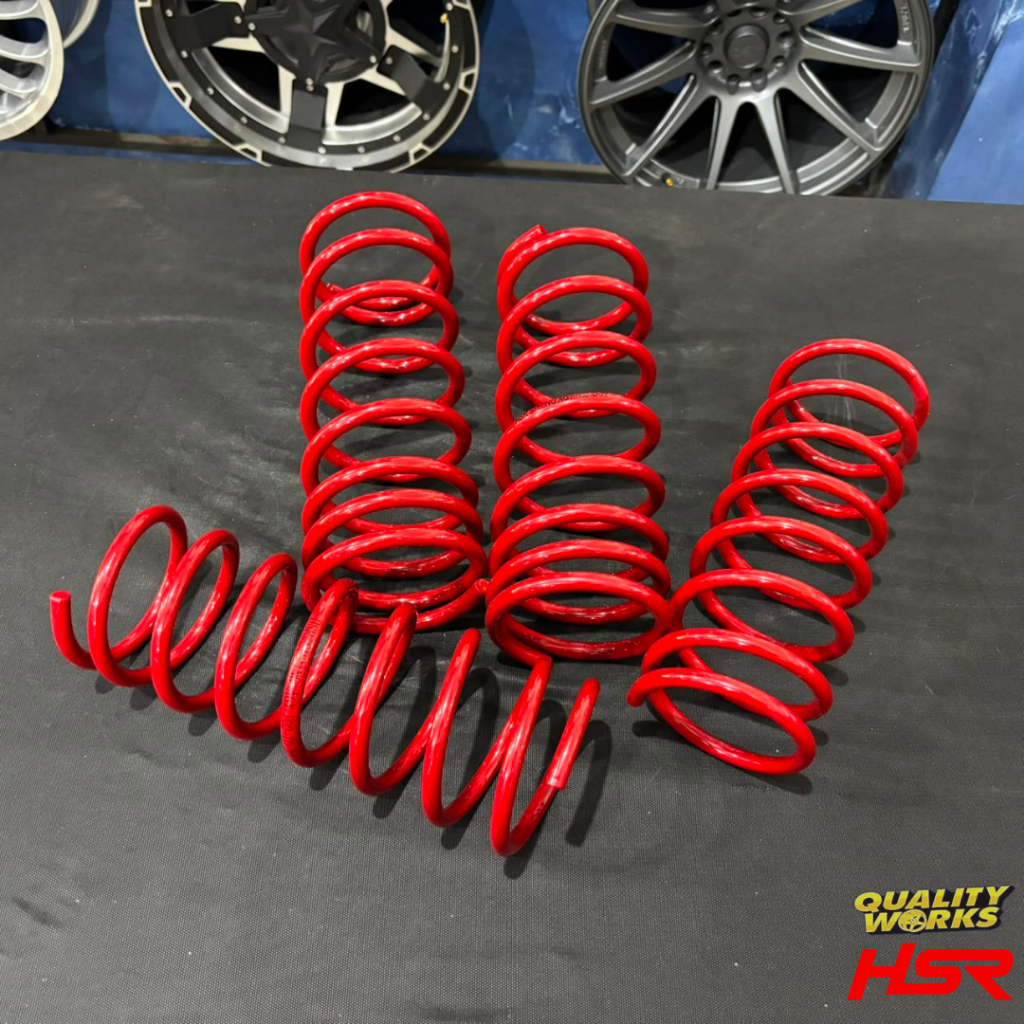 LOWERING KIT HSR RED TOYOTA AGYA 2014-2022 PER CEPER MOBIL TOYOTA AGYA