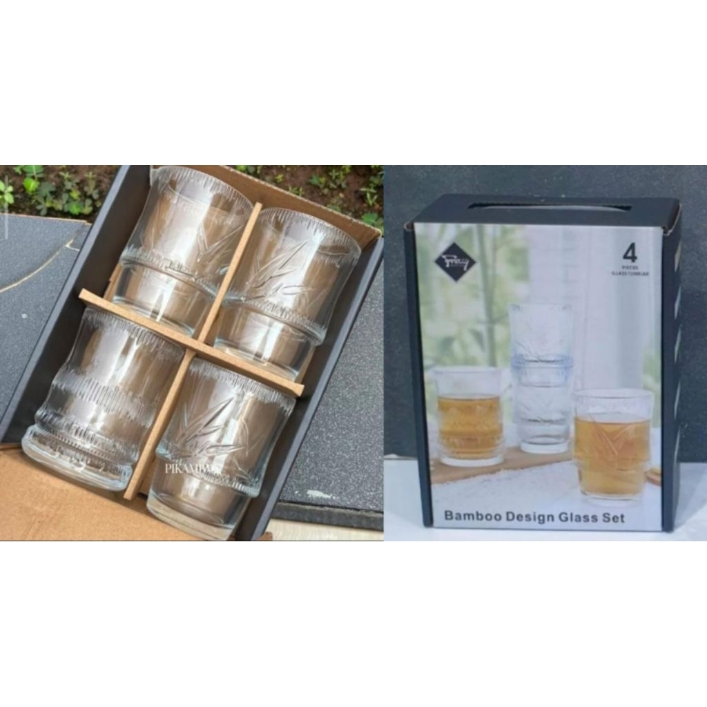 Gelas Bamboo 4pcs