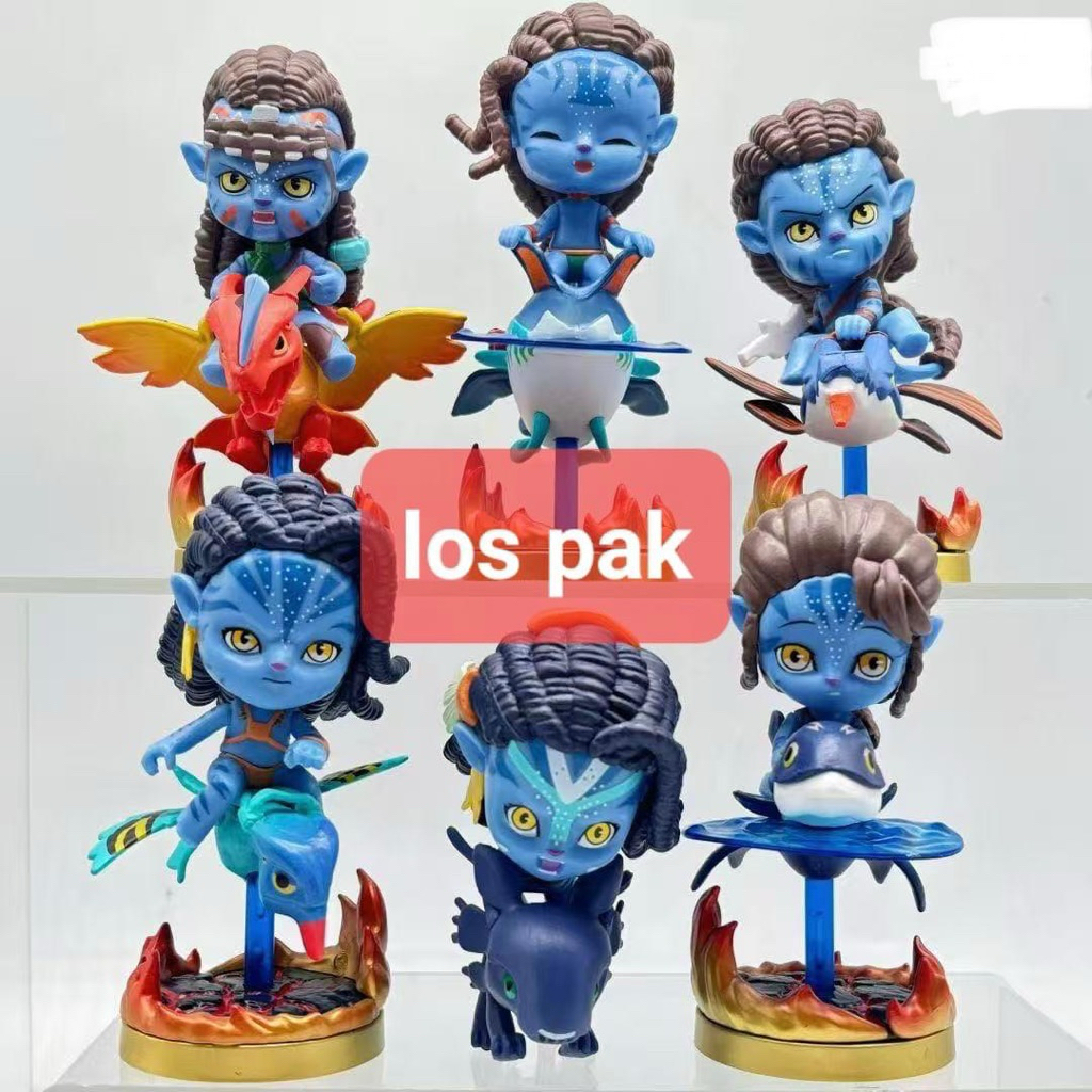action Figure avatar chibi set isi 6