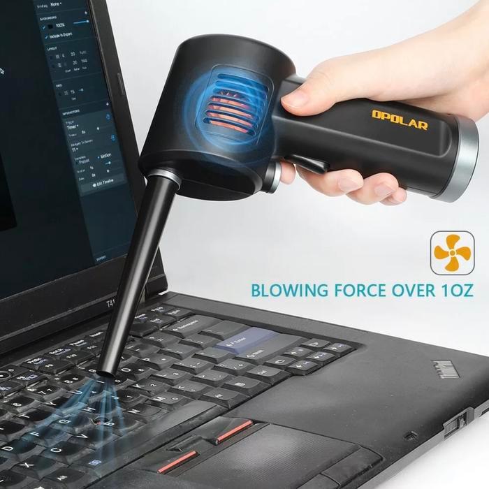 Opolar cordless wireless air duster blower cleaner for camera computer