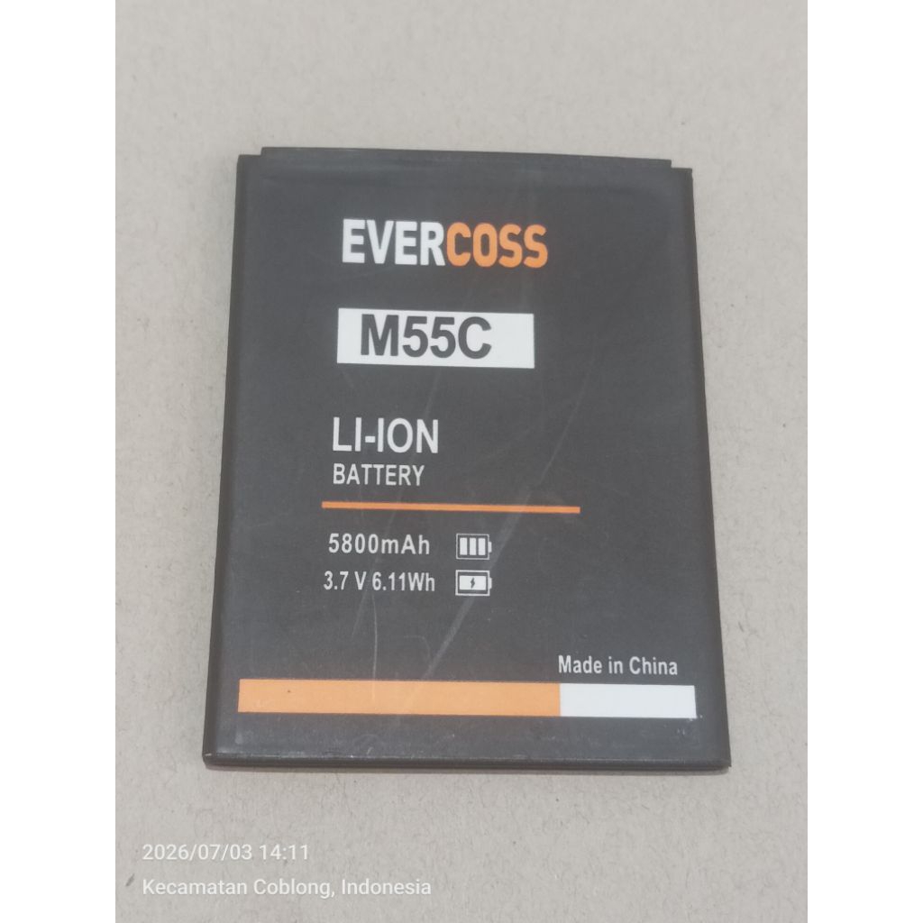 baterai evercoss M55c