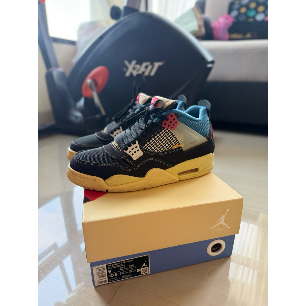 NIKE AIR JORDAN 4 UNION/LA OFF NOIR (used)