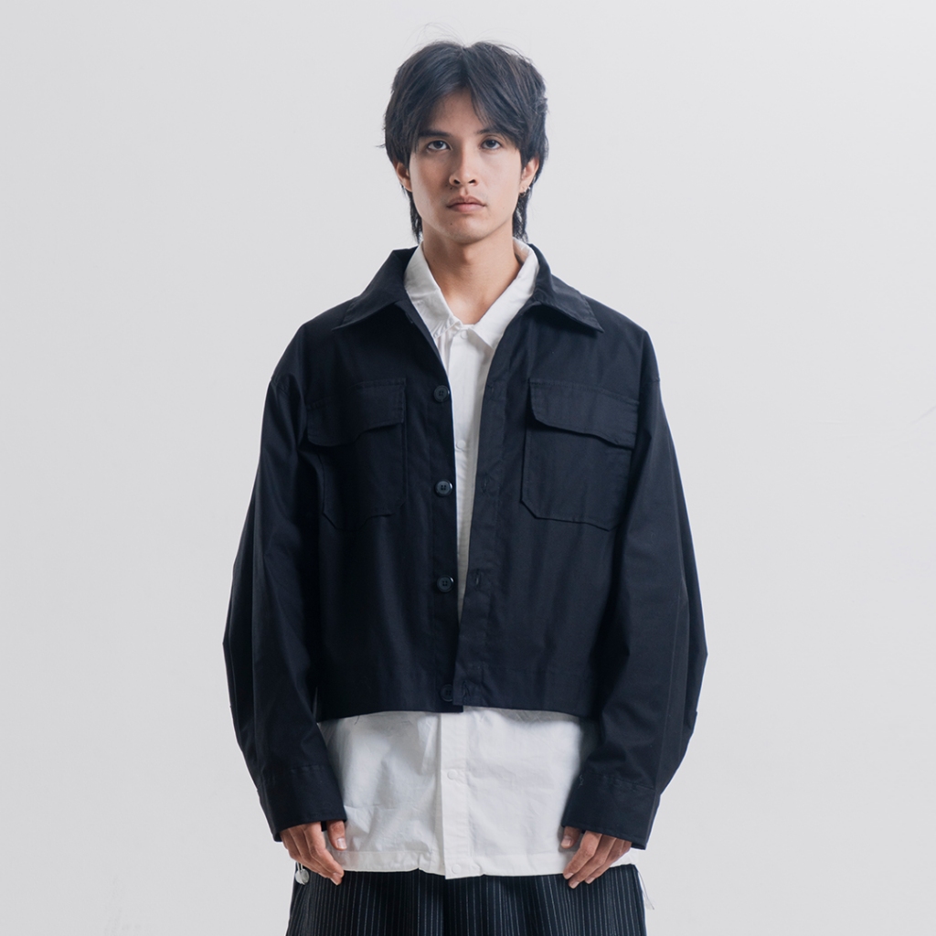 Work Jacket Black - Shin - Work Jaket Hitam
