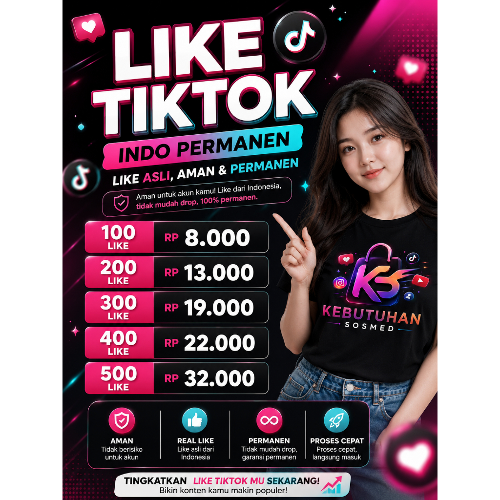 LIKE TIKTOK INDO PERMANEN!!