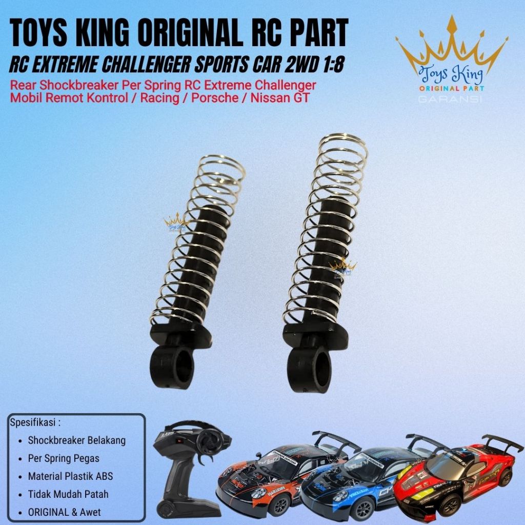 Arivindo shockbreaker per belakang rc 1:8 jumbo sedan extreme challenger spare part original