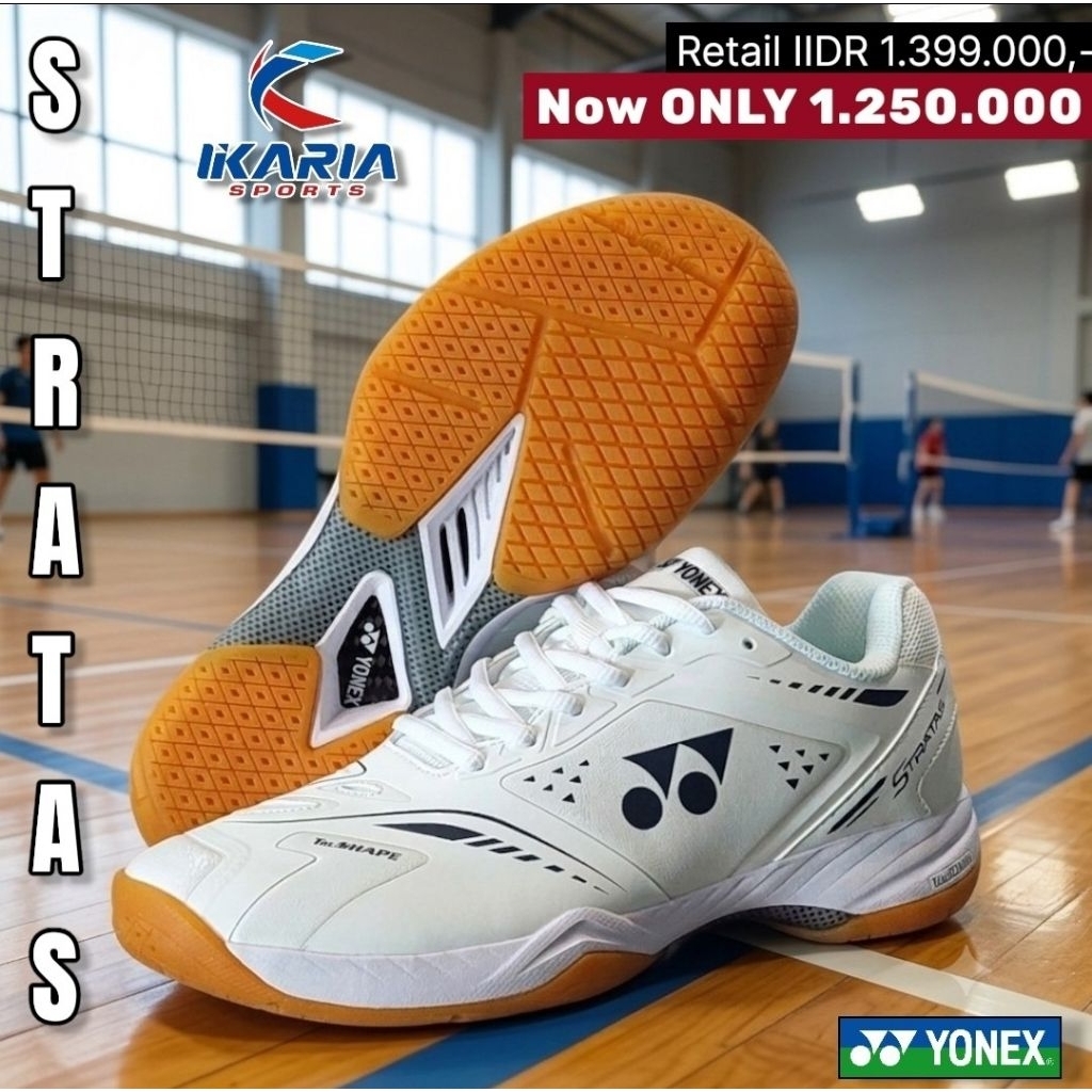 SEPATU BADMINTON YONEX STRATAS ORIGINAL 100%