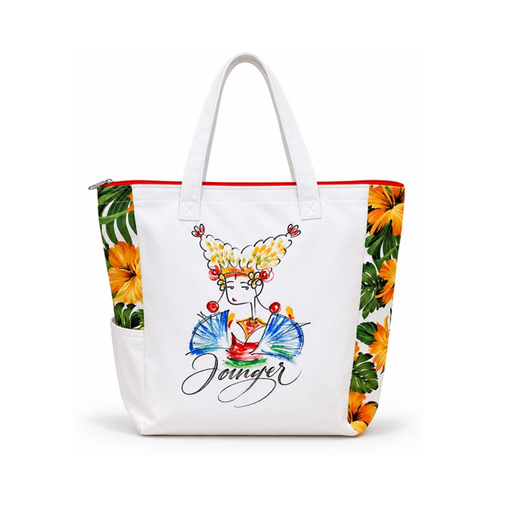 Totebag Besar Lukis Bali Big Size Tas kanvas