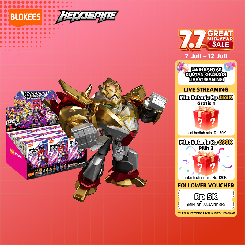 BLOKEES Blind Box Hero Spire Mainan Anak Balok Toys Balok Bangunan - Complete set