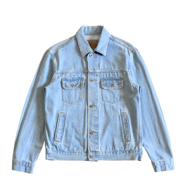 WHO.A.U distressed trucker denim jacket light blue jaket jeans outer outerwear who au