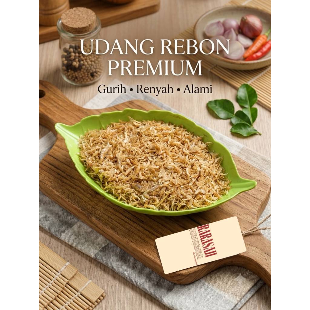 rarasaji nusantara udang rebon ebi / udang peyek / udang drago super premium MURAH 100gr surabaya