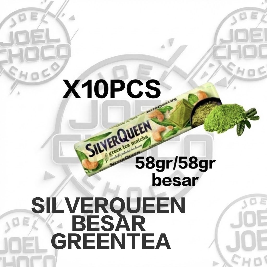 SILVERQUEEN COKELAT GREENTEA-MATCHA 52GR BESAR (10PCS) EXP TERBARU