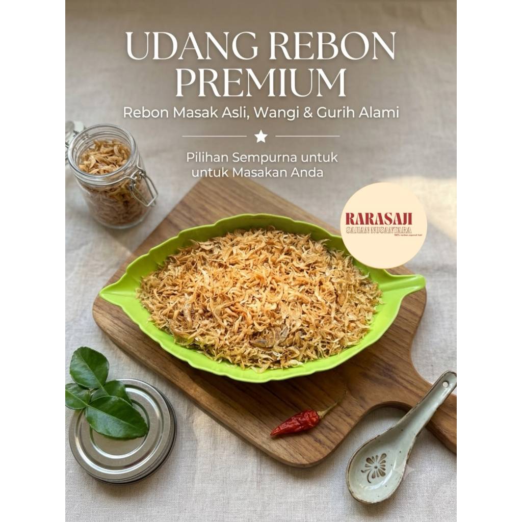 RARASAJI NUSANTARA UDANG REBON EBI / UDANG PEYEK / UDANG DRAGO PREMIUM MURAH 250GR SURABAYA