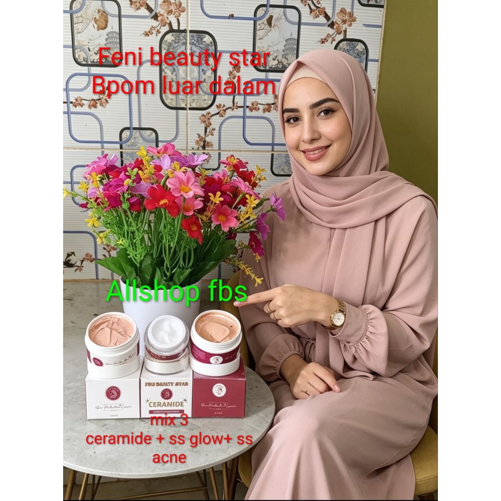 mix 3 ss glow .ss acne.ceramide FBS bpom
