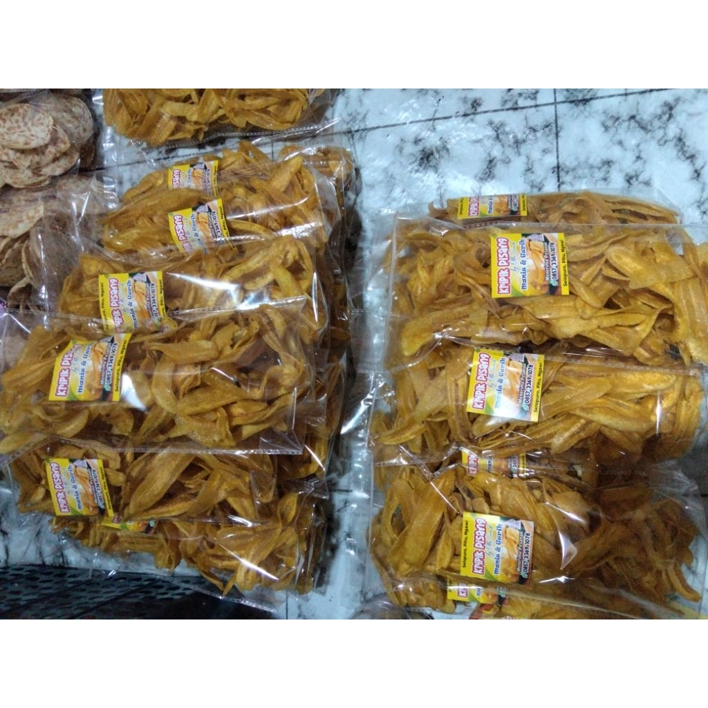 kripik pisang kepok manis gurih