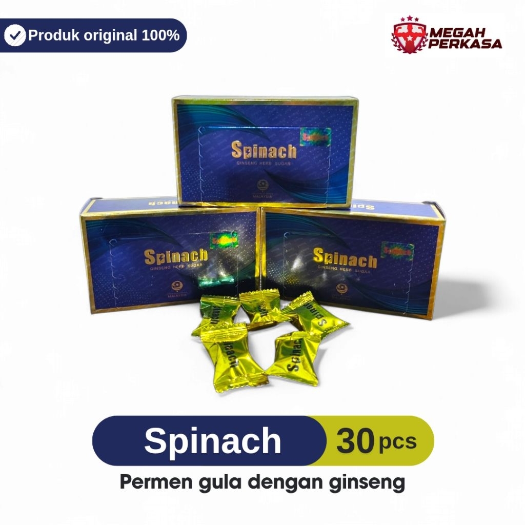 Gula Gula Spinach Gingseng 30 Candy Premium