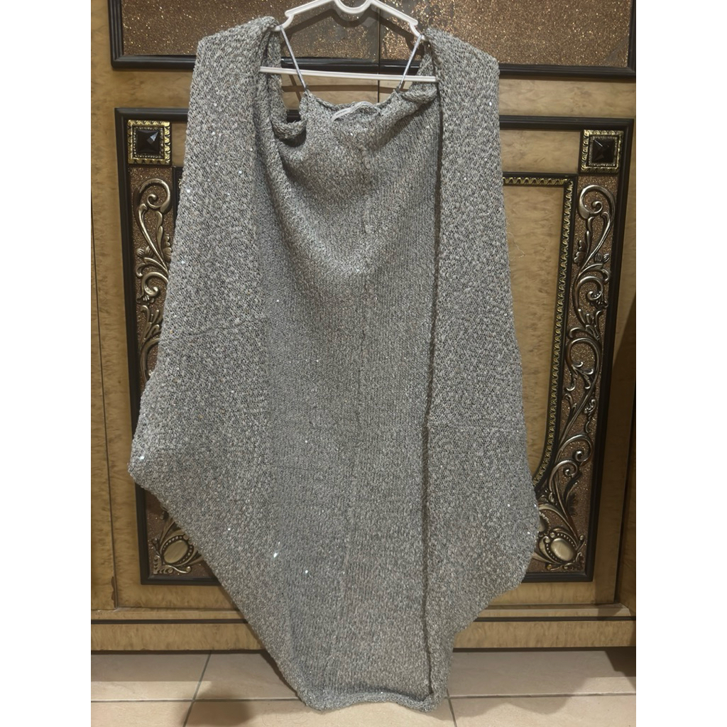 ZARA outer knit wrn silver original