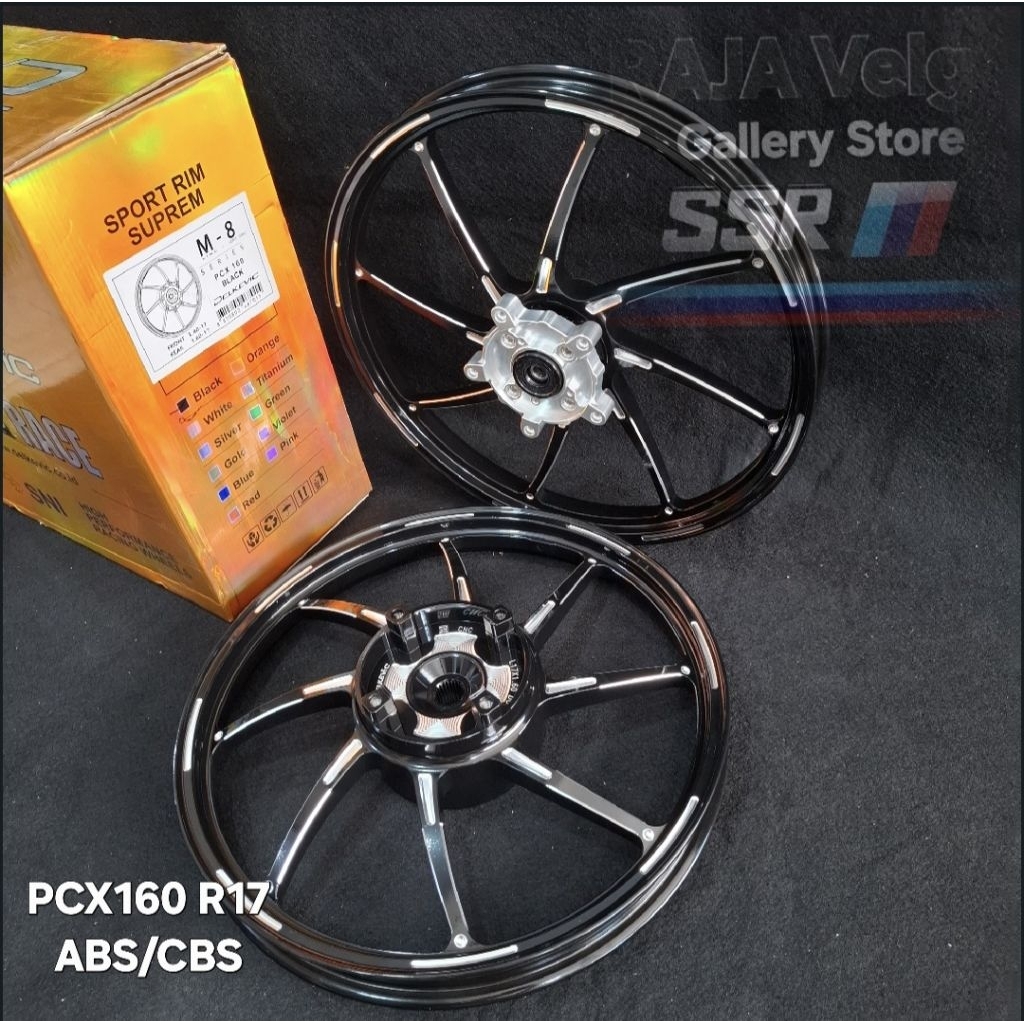 VELG DND ORI M-8 M8 PCX 160 PCX 150 PELEK RACING M8 PCX 150 PCX 160 PELK VELG DELKEVIC 140/160-17 Or