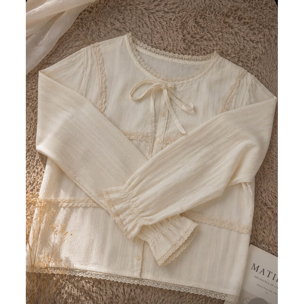 PRELOVED Cardigan Pita White