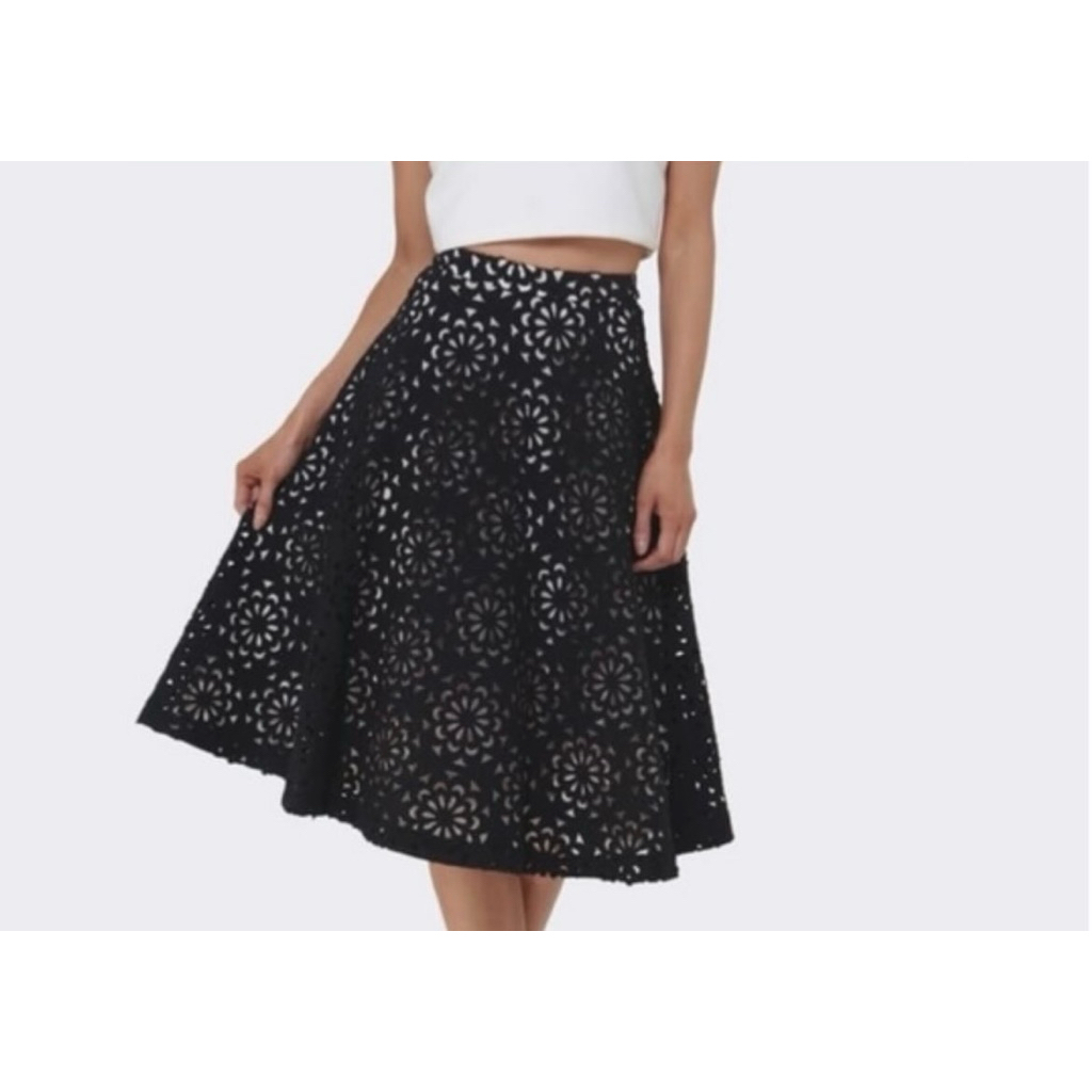 Rok Black Floral - Alice+Olivia