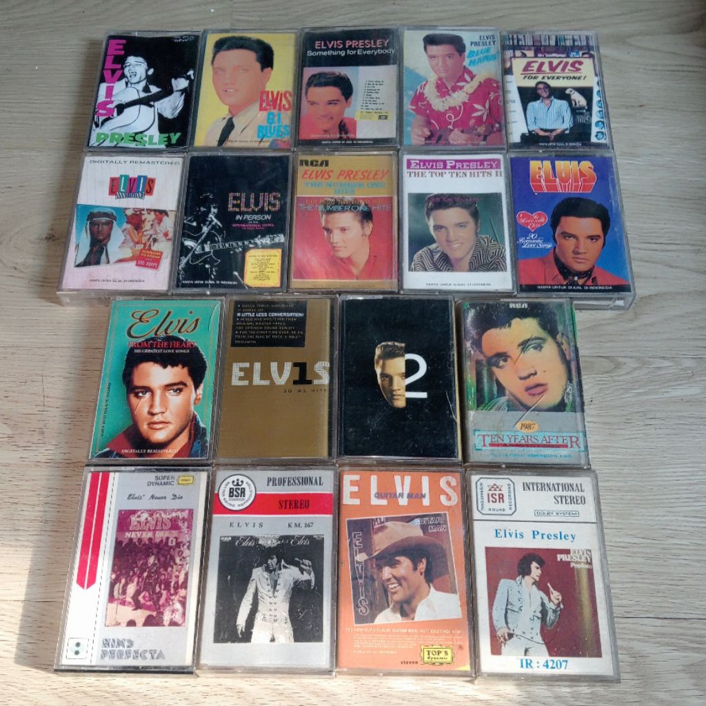 18pcs Kaset Elvis Presley (TAKE ALL/SEPAKET)