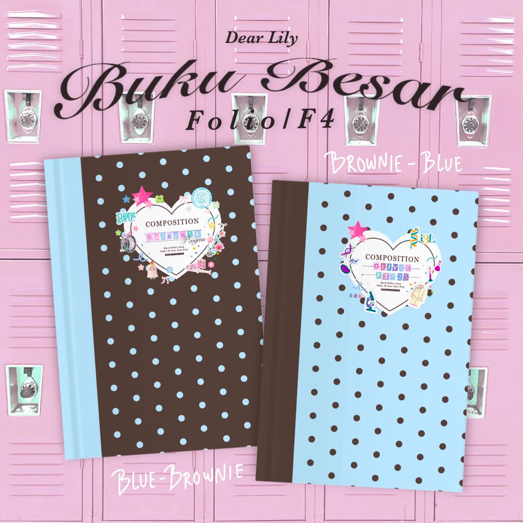 Dear Lily - Custom Folio Buku Progress INTEN / Progress Bimbel Latihan Soal / F4 Isi 100 200 300 Lem