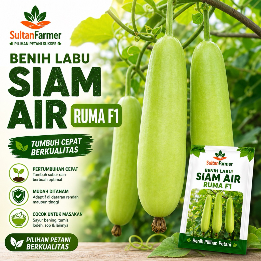 10 Biji labu Siam Air Ruma F1