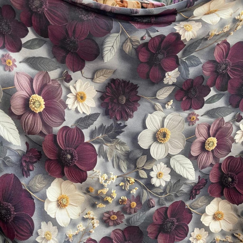 bahan kain rayon motif viscose premium,bahan kain rayon motif bunga
