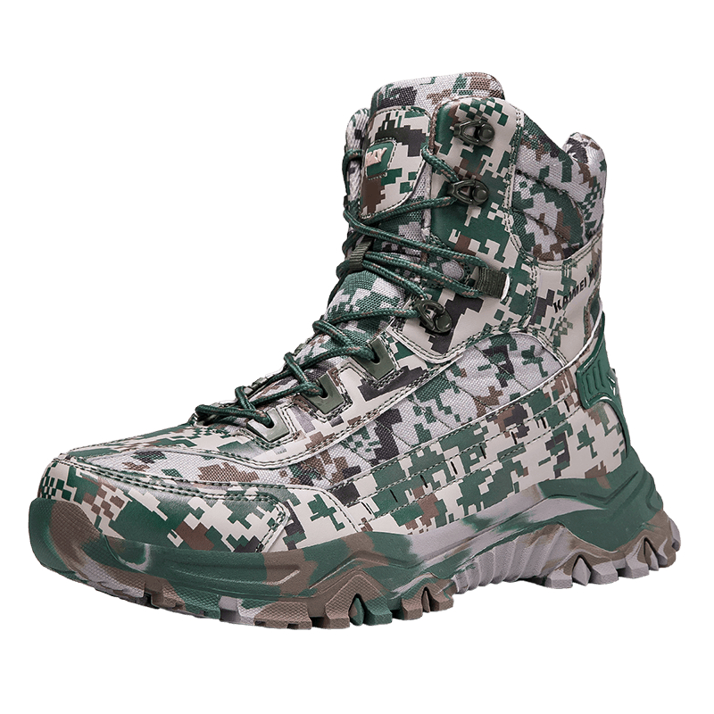 Sepatu Musim Dingin Baru Sepatu Bot Pria Sepatu loreng Sepatu Pasukan Khusus Sepatu Pria Tentara Hik