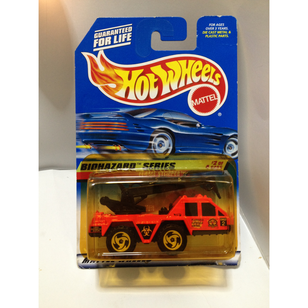 Hot Wheels. 1998 Biohazard Series - 2. Flame Stopper. BiohazardLogo China by MATTEL