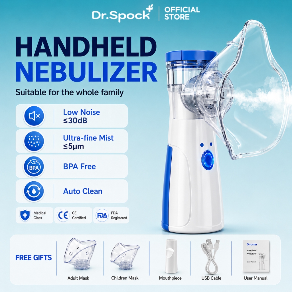Dr.Spock N7 Plus Nebulizer Portable / alat Nebulizer Anak / Nebulizer