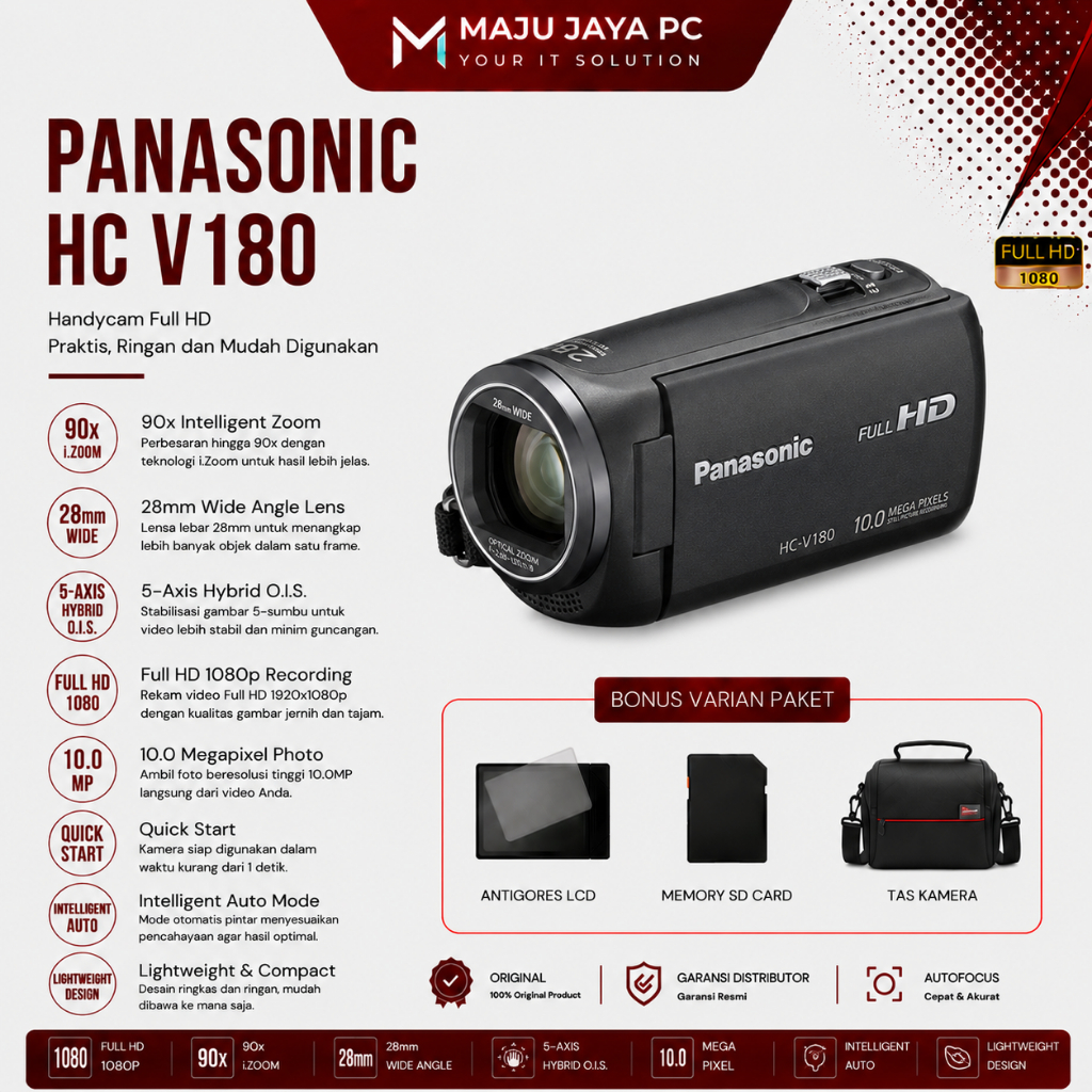 HANDYCAM PANASONIC HC-V180