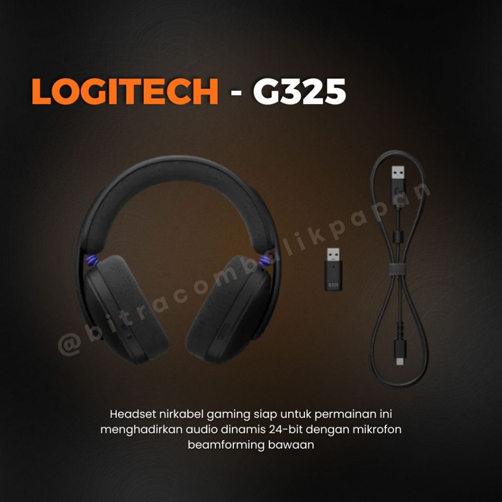Headset Logitech - G325 - Headset Gaming - Black
