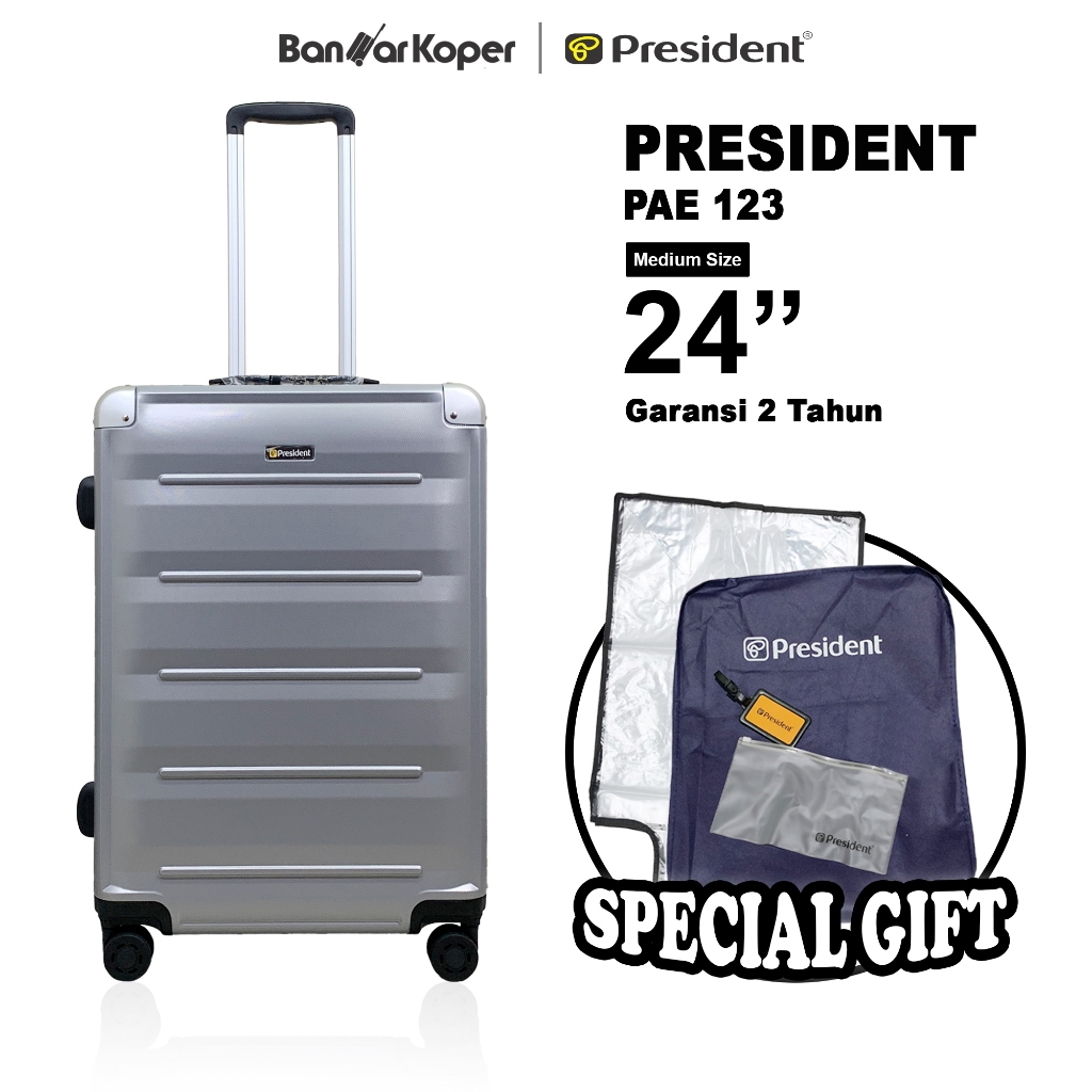 President PAE123 Koper 24 Inch Hardcase SPC TSA Lock Expandable