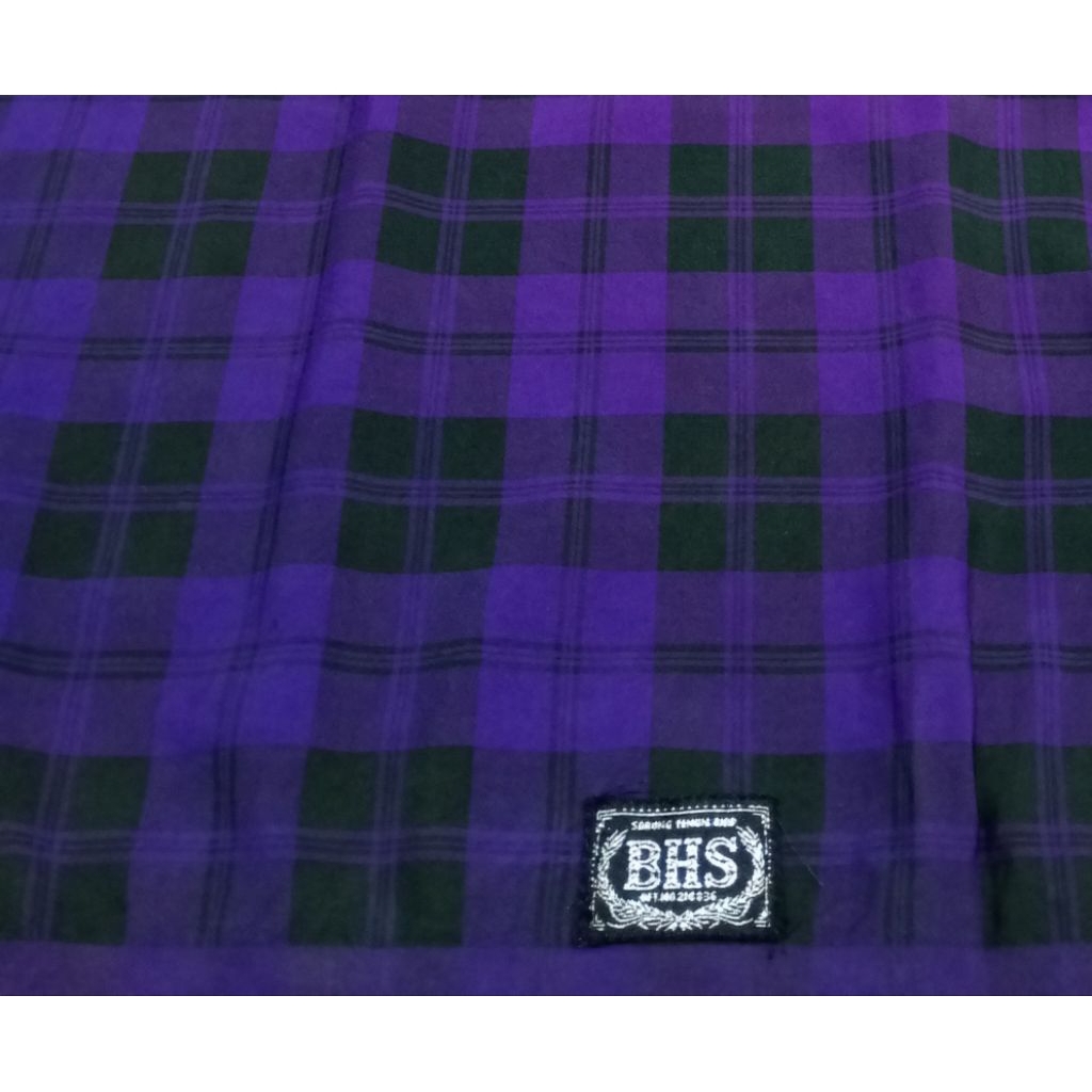 sarung bhs KRJ olive tua full sutra spunslik second minus