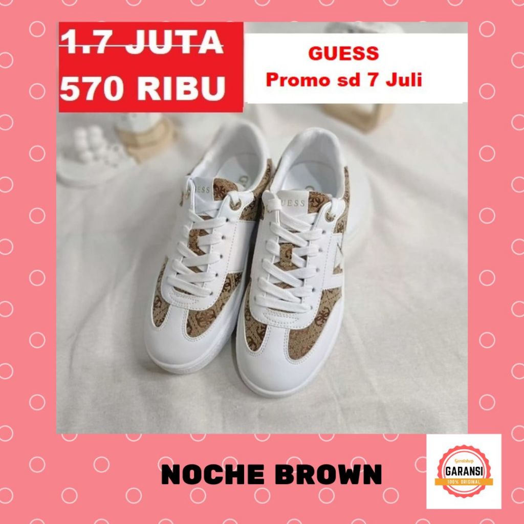 Sepatu sneakers wanita seri NOCHE Guess 100% original store
