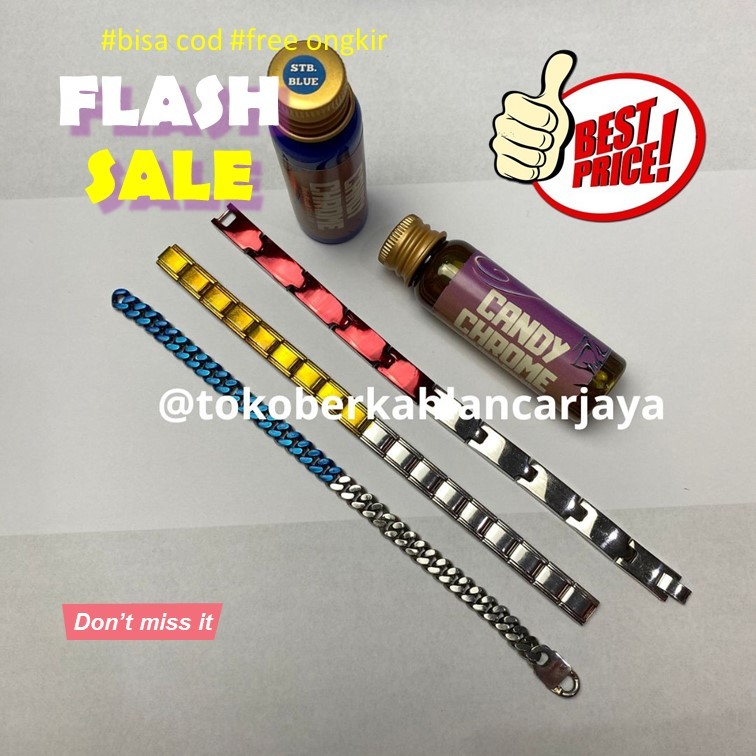 (OLES) 20 ML CANDY CHROME Cat logam pewarna logam asli termurah cat candy chrome Cat Logam Tahan Pan
