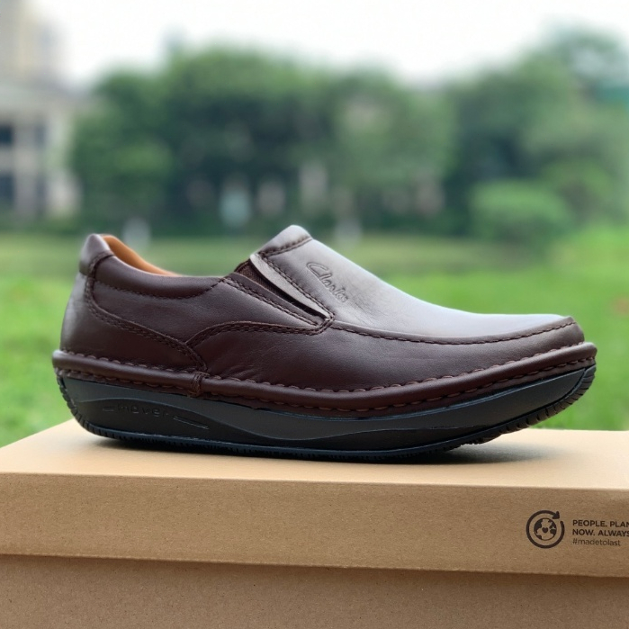 Original CLARKS FOOTWEAR Genuine Leather Men Outdoor Casual Boot Shoes 7041354