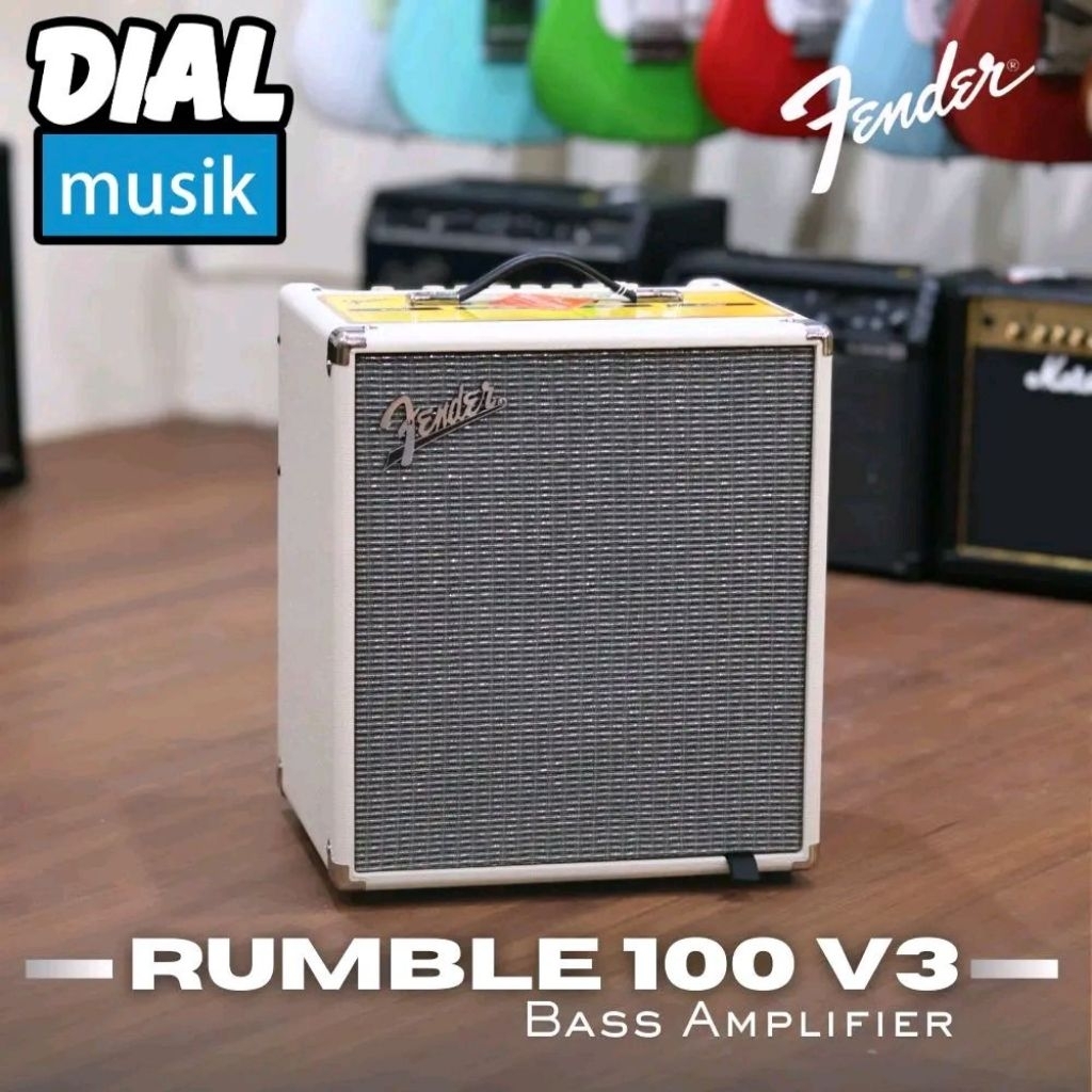 Fender Rumble 100 V3 Combo Bass Amplifier - Ampli Bass Fender