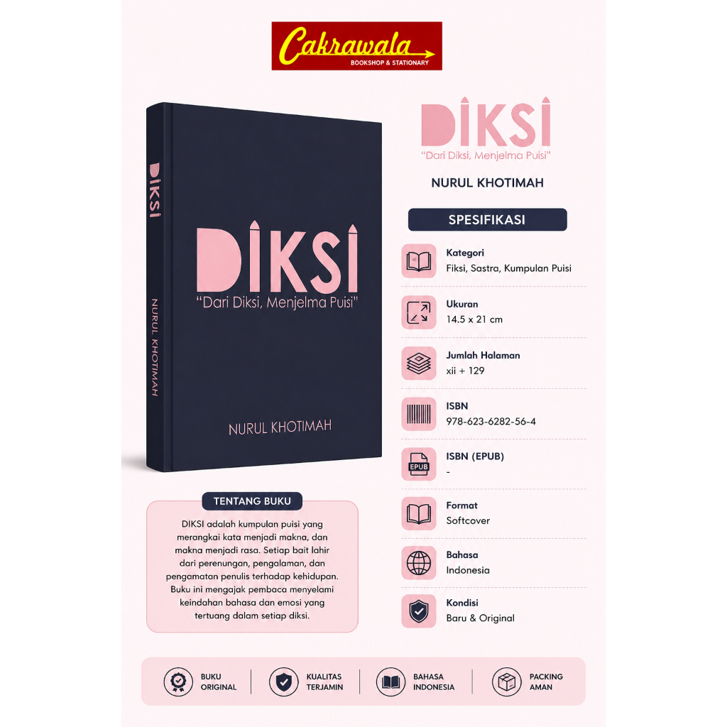 Diksi: Dari Diksi, Menjelma Puisi | Nurul Khotimah | Kumpulan Puisi Indonesia | Sastra Modern