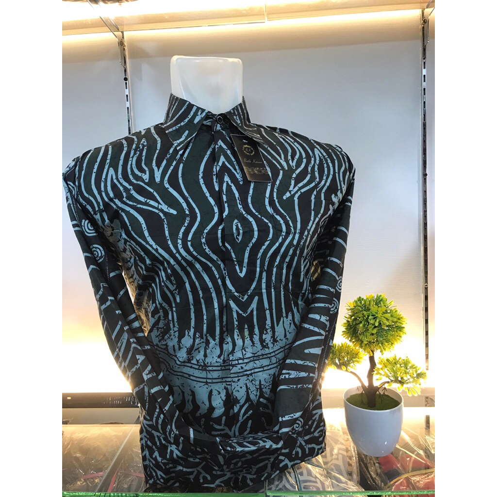 batik pria lengan panjang nom puring