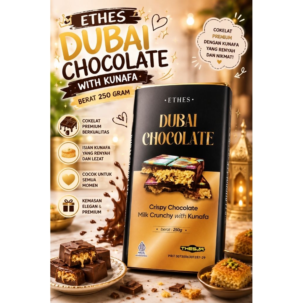 ETHES COKELAT DUBAI LOKAL