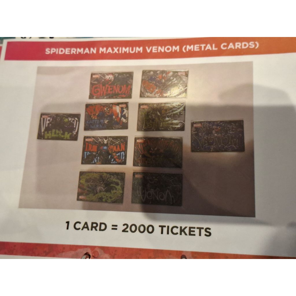 LIMITED RARE Kartu Cow Play Cow Moo Marvel Venom Captain America Metal Card Original Kartu CPCM Meta