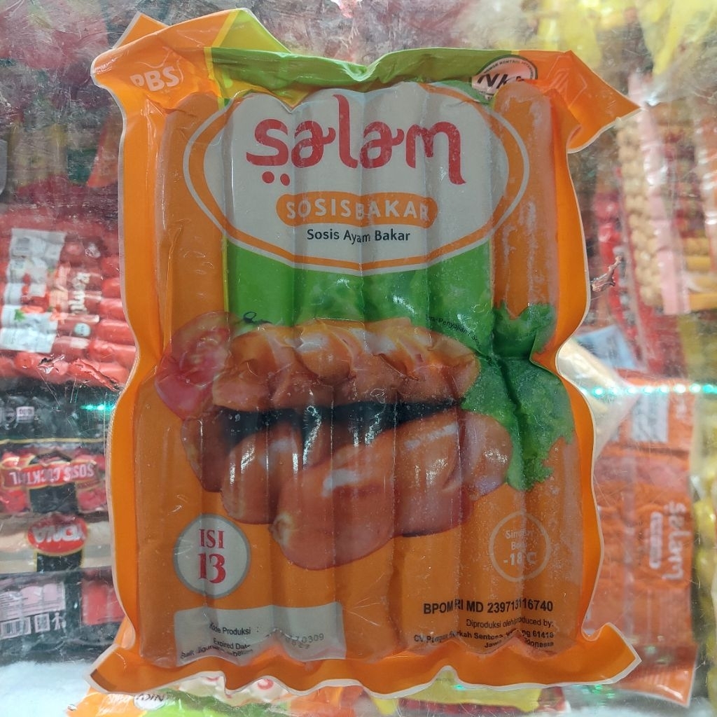 Sosis salam isi 13 jumbo, sosis bakar salam, sosis premium salam